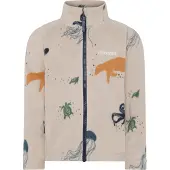 Didriksons Kids' Monte Printed Full Zip 10 Winter Ocean Multi