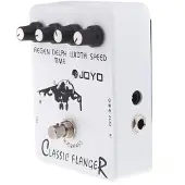 Aroma Joyo JF-07 Classic Flanger gitarreffektpedal med True Bypass Design vit