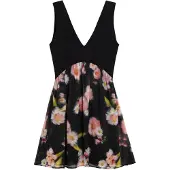 Desigual Klänning blandade färger / svart