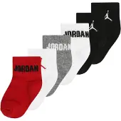 Jordan Ankelstrumpor - 6-pack - Röd/Svart/Grå/Vit - - 16/18 - Strumpor