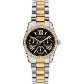 Michael Kors Klocka - - MK4925 Lexington 33 mm - Silverfärgad rostfritt stål - Svart urtavla - Vattentålighet 5 ATM