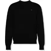 Calvin Klein Jeans Tröja 'Monogram Embroidery Relaxed' svart