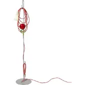 Foscarini Golvlampa , Filo, Flerfärgad, Vardagsrum, Metall, Design
