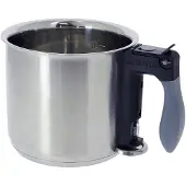 De Buyer 3437.16N, 1,5 l, Rostfritt stål, Rostfritt stål, Svart, Grå, Keramiska, gas, Induktion, Gjutjärnsplattor, 16 cm