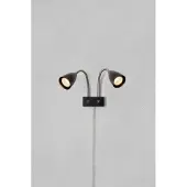 Markslöjd Vägglampa Ciro, Svart, Vardagsrum / matsal, Metall, Modern, Vägglampa, vägglampa inomhus