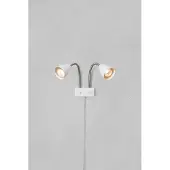 Markslöjd Vägglampa , Ciro, Vit, Vardagsrum, Metall, Modern