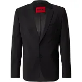 HUGO för män. 50540157 Svart blazer Arti svart (48), Casual, Parti, Syntetisk, Klassisk