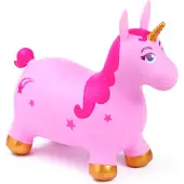 Ludi Sto - Enhörning - Rosa/Guld - - One Size - Tumlingdjur