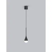 HELESTRA Pendellampa DUC, dimbar, Svart, Badrum, Aluminium / grå / zink, Modern