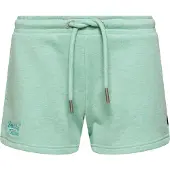 Superdry för kvinnor. W7110286A Stickade shorts i ekologisk bomull med logotyp Vintage Logo grön (M), Casual, Deportivo, Hållbar