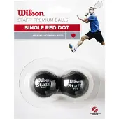 Wilson Electronics Pi Wil S16 STAFF SQUASH 2-bollar röd prick