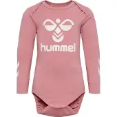 Hummel Body l/ä - hmlMarie - Dusty Rose m. Logo - - 2 år (92) - Body L/Ä