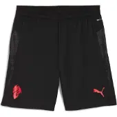 Puma Milan Träningsshorts - Svart/Röd, storlek Small