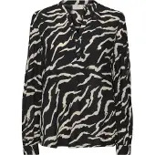 Kaffe Blus 'Somia' svart / vit