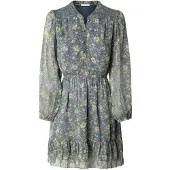 Pepe Jeans för kvinnor. PL9537690 Londyn klänning blå (XL), Casual, Polyester, Lång ärm