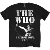 Ginza.se The Who: Unisex T-Shirt/British Tour 1973 (Black) (X-Large)