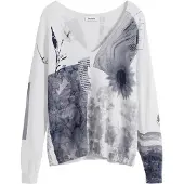 Desigual Vit Viscosa Damtröja