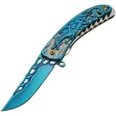 Rite Edge Dragon Linerlock Blue A/O