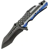 Rite Edge Police Flag Linerlock