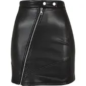 Urban Classics Synthetic Leather Biker Kort Kjol