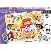 Nathan Puzzle Nathan Mortel Anniversaire Mortelle Adèle - NATHAN - 150 pièces - Dessins animés et BD - Enfant flerfärgad