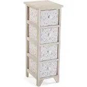 Jamon Lådkabinett - Versa Lili - MDF-trä - 30x72x25 cm - Neutral färg - Rymligt