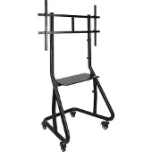 TooQ FS20200M-B Fast TV-stativ med hjul för 60" till 105" TV-apparater - Stöder 100 Kg