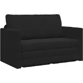 vidaXL Sängsoffa Svart 124 x 71 x 78 cm Sammet 4106706