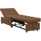 vidaXL Soffa-säng Brun 67 x 194 x 38 cm Syntetiskt mocka