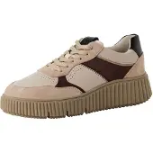 Tamaris Låg sneaker kräm / ljusbrun / mörkröd / svart