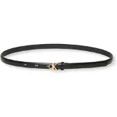 Calvin Klein Full Grain Leather Skinny Logo Belt