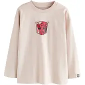 Next T-shirt 'Transformers' kräm / marinblå / himmelsblå / röd / svart