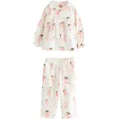 Next Pyjamas brun / rosa / rosé / naturvit