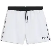 BOSS för män. 50514429 Badbyxa Starfish vit (XL), Strandkläder, Polyester