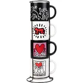 Erik Editores Set Of 4 Keith Haring Koppar