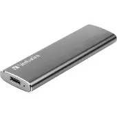 Verbatim Vx500 - SSD - 1 TB - extern (bärbar) - USB 3.1 Gen 2 (USB-C-kontakt) - rymdgrå