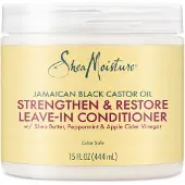 Shea Moisture SheaMoisture, Jamaicans Svarta Kastorolja, Stärk & Återställ Leave-In Conditioner, 11,5 fl oz (340 ml)