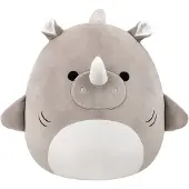 Squishmallows Gosedjur 40 cm Bruno Grey Rhino Shark