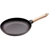 Staub frying pan with wooden handle 28 cm, black