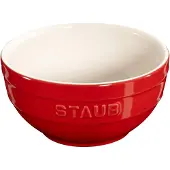 Staub serveringsskål rund 12 cm, röd