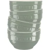 Staub Servering Set Med 4 Skålar Eukalyptus 14 Cm