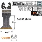 Cmt Instickssågblad OMM16-X50 ExtraLong Life; 45 mm; 50 st.