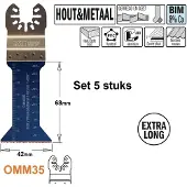 Cmt Instickssågblad OMM35-X5 BIM; 5 st.