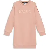 BOSS Kids' cotton-blend sweater dress with logo