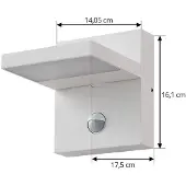 LUCANDE Utomhusbelysning , Silvan, Vit, Terrass, Aluminium, Modern