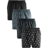 Next Boxershorts grön / mörkgrön / svart / vit