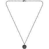 BOSS Black-plated necklace with Double B monogram medallion