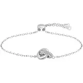 HUGO BOSS Silver-tone bracelet with intertwined rings