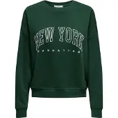 ONLY Sweatshirt gran / vit