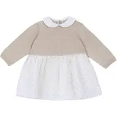 Chicco Klänning beige / gul / vit